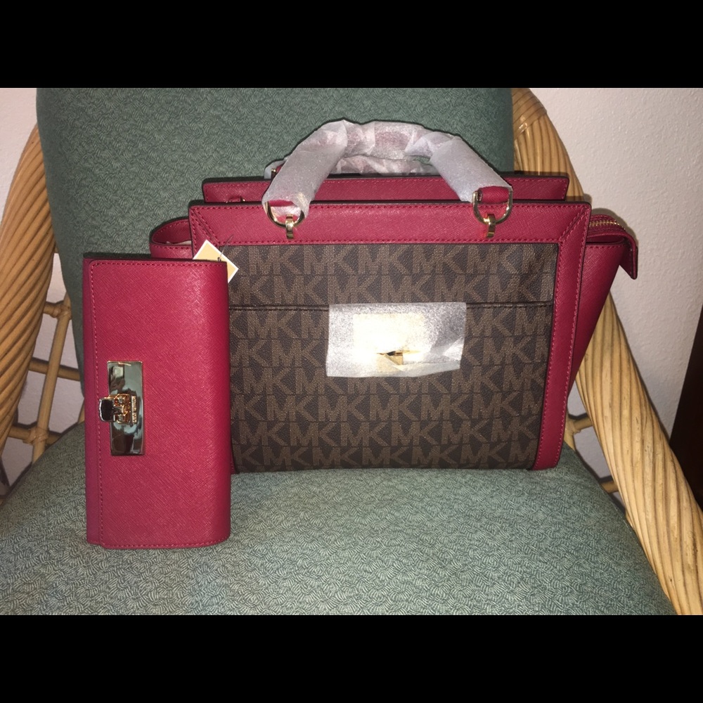 Michael Kors “Tina” & “Callie” Purse/Wallet Set